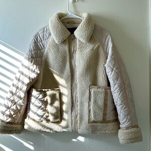 Marc New York quilted/teddy jacket